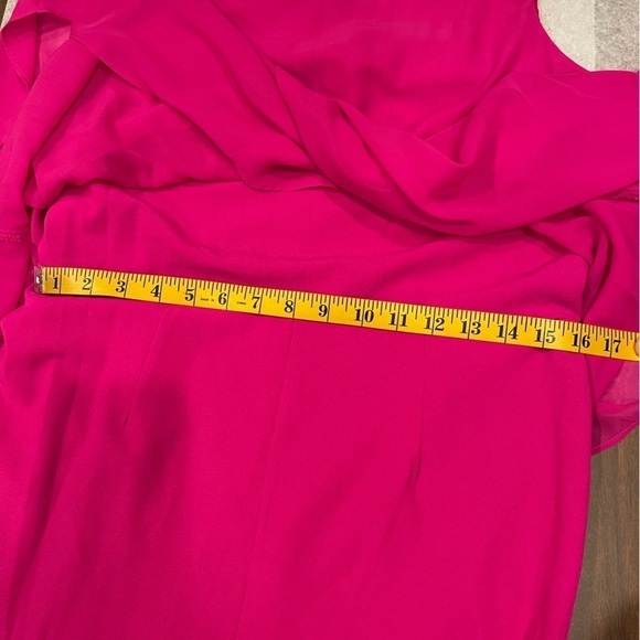 Marina Pink Overlay Embellished Sleeveless Jumpsuit.Size 10 - Picture 14 of 15